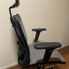 オフィスチェア グレー 中古品の画像