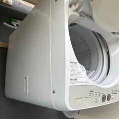 SHARP 全自動洗濯機 ES-GE45P 4.5kg ホワイト系の画像