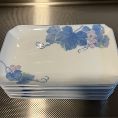 ※決まりました【有田焼】有田 光峰  角皿 5枚セットの画像