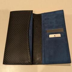 ほぼ新品　[Number7] 長財布 メンズ 長財布 カーボン レザーの画像