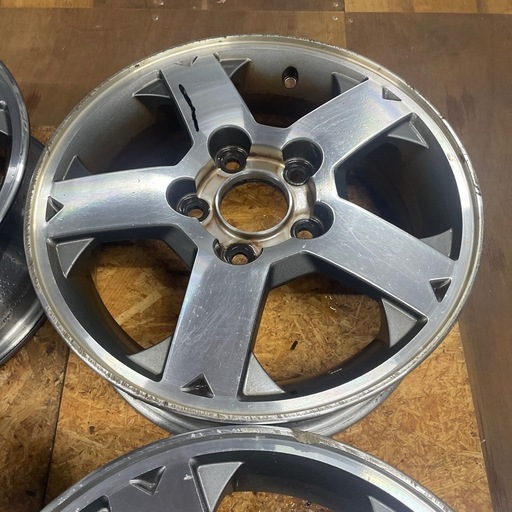 パジェロミニ　純正ホイール　15インチ　5.5J インセット46 5穴