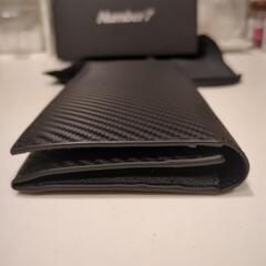 ほぼ新品　[Number7] 長財布 メンズ 長財布 カーボン レザーの画像