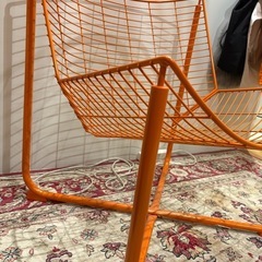 IKEA イケア　オレンジチェア　の画像