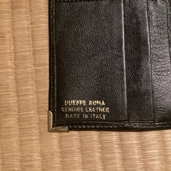皮財布　黒　イタリア製の画像