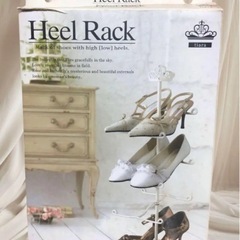 【山崎実業】ディスプレイ感覚シューズ収納　シューズ棚　Heel Rack tiara  ヒールラックの画像
