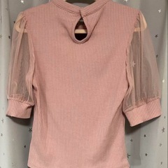 SHEIN FRIFUL 女性用tシャツ メッシュ ハーフスリーブ 透け感の画像