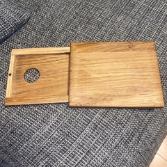 【天然木使用】シンプルでおしゃれな木製名刺入れの画像