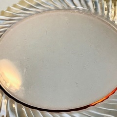 【取引中】 フランス製　ビンテージ　アルコロック　ピンク ガラス皿の画像