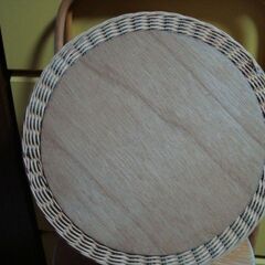 ハンドメイド　籐の入れ物の画像