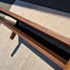 MUJI 無印良品 木製ローテーブル・ウォールナット  テーブル　無印　の画像