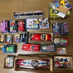 【箱付き美品】【レトロ品】ブリキ　玩具　23個まとめ売りの画像