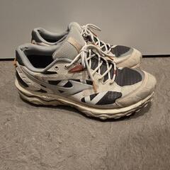 ミズノ　WAVE MUJIN TL GTX　サイズ　25.5　ダークグレー×ダークブルーの画像