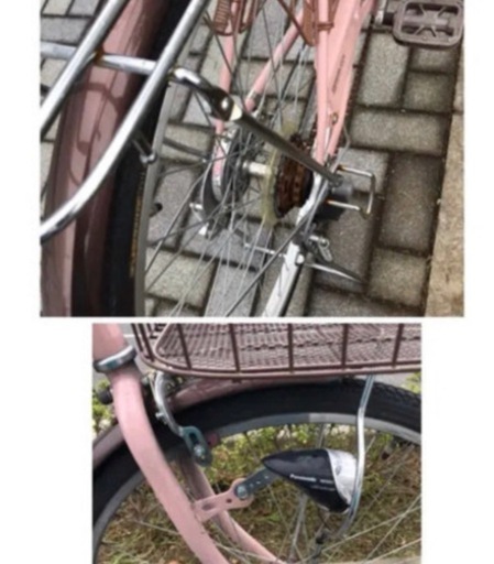 自転車 ママチャリ 6段ギア オートライト (まーさん) 篠崎の