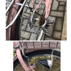 自転車 ママチャリ  6段ギア オートライトの画像