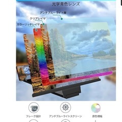 スクリーンアンプ スマホ拡大鏡ホルダー スマートフォン用画面拡大鏡 360の画像