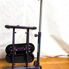 折りたたみ式フィットネスマシンパープルの画像