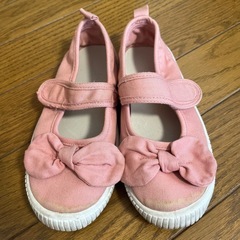 女の子　リボンのパンプス　20cmの画像