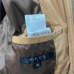 【極美品】本革　MICHEL KLEIN Mサイズ　革ジャン　茶色　の画像