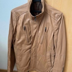 【極美品】本革　MICHEL KLEIN Mサイズ　革ジャン　茶色　の画像