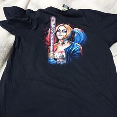 □　レディース　Rock Eagle　Harley Quinn　ハーレイ・クイン　グラフィックプリント　XLサイズTシャツ　背中にもプリントされています　チェスト１００～１０８　身長１７５～１８５　メンズにもの画像