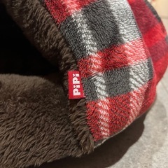 PiPi ペットベッド 犬・猫用 チェック柄 クッション付きの画像
