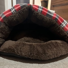 PiPi ペットベッド 犬・猫用 チェック柄 クッション付きの画像