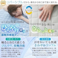 セミダブル　冷感敷きパッド（ベージュ）の画像