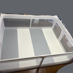 ポポミ ホワイト ベビーサークル 160x200cmの画像