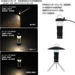 LEDランタン 充電式 2個パック 懐中電灯機能 キャンプ用ランタン 高輝度の画像