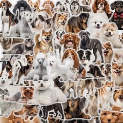 犬 ステッカー シール 大量 950枚の画像
