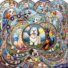 犬 ステッカー シール 大量 950枚の画像