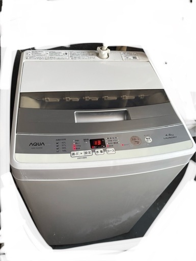 洗濯機AQUAAQW-S45E (植田) 竹橋の生活家電《洗濯機》の中古