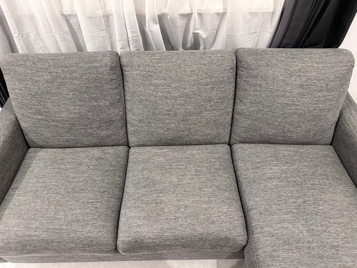 【美品】ニトリ布張りカウチソファ(CA2 DR)