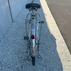 【R38】  ブリヂストン  EBU60 B6H　エブリッジ EBRIDE 26インチ 自転車　シルバー色　学生さん ママチャリ お買い物 現状の画像