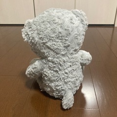 グレー　くま　ぬいぐるみの画像