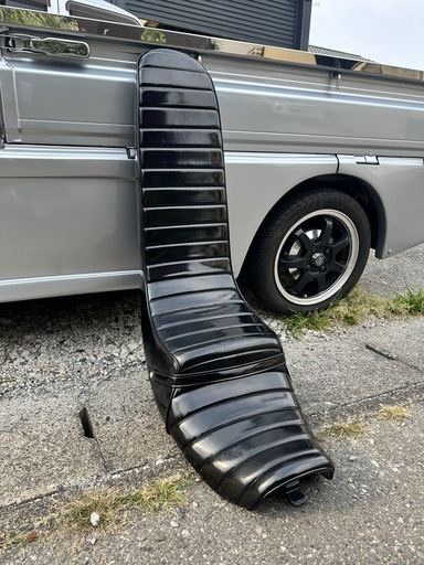 ▼ゼファーχ/ZR400C キングロード88 エナメル ロングシート/3段シート(K0416A20)張替ベース KingRoad88