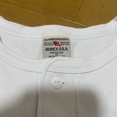 AVIREX  ヘンリーネック Mサイズ　ほぼ新品の画像
