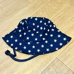 【試着のみ新品】アニエスベー　ベビー　バケットハット　星柄の画像