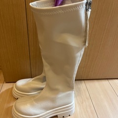 ロングブーツ 白  の画像