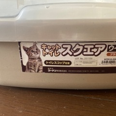 無料★猫用トイレ(大型)2個の画像
