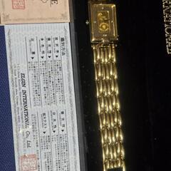 本物インゴット腕時計鑑定書付きの画像