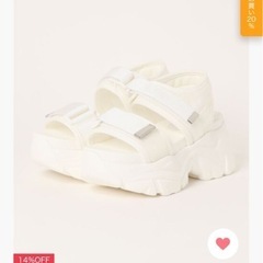 【未使用】サンダル　Sサイズ（22，22.5cm相当）の画像