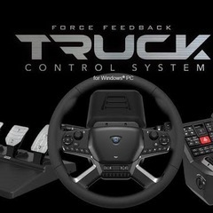 お話中　
激レア中古‼️HORI  ユーロトラックシュミレータ2 ETS2 専用ハンコンセットの画像