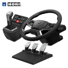 お話中　
激レア中古‼️HORI  ユーロトラックシュミレータ2 ETS2 専用ハンコンセットの画像