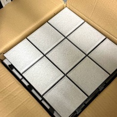 【美品】ジョイントデッキシリーズ タイル JD30‑3030AT（クリーム）30枚セット｜2〜3回使用・DIYに！の画像