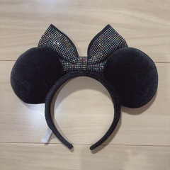 ディズニーカチューシャ　黒スタッズの画像