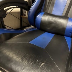 【受け渡し予定者さま決定】ゲーミングチェア ブルーの画像