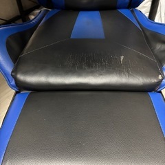 【受け渡し予定者さま決定】ゲーミングチェア ブルーの画像