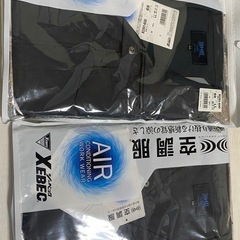 XEBEC 空調服 エアクーリング L Lネイビー 2枚の画像