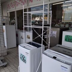 極上美品　洗濯機 ラック　棚　洗濯機　物干し竿　ハンガーラックの画像